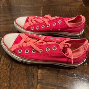 Pink converse sneakers